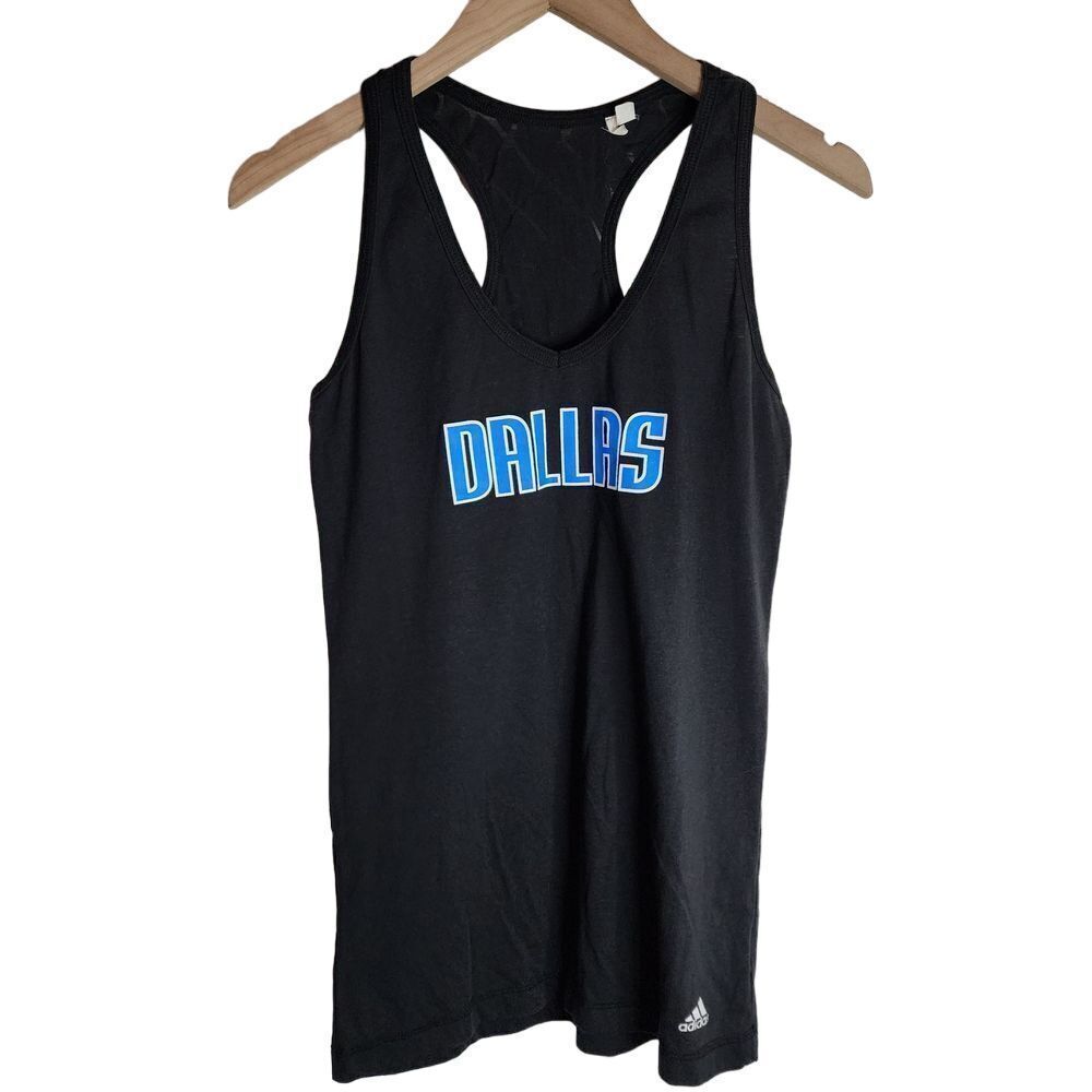 Dallas Mavericks‎ Tank Women's Medium Adidas V-Neck Top